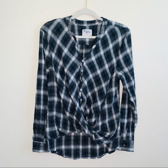 Anthropologie Tops - Anthropologie Holding Horses Plaid Flannel Top